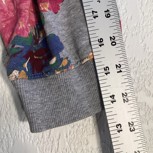 Vintage Blair Floral Grey Crew Neck Sweatshirt Boxy Terry Size 2XL Y2K Retro - Picture 8 of 9